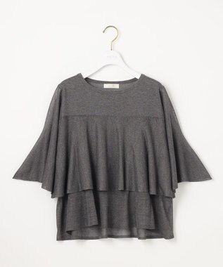 【洗える】フリルシアー ニット