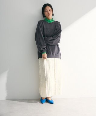 Green Parks 袖パイピングロゴチュニック Blue