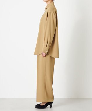 NAVE 【ReNAVE】ウォッシャブルツイル シャツ キャメル系