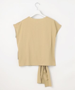 23区 S 【SLOW/一部店舗限定】ライトツイストコットン サッシュデザイン Tシャツ モスグリーン系