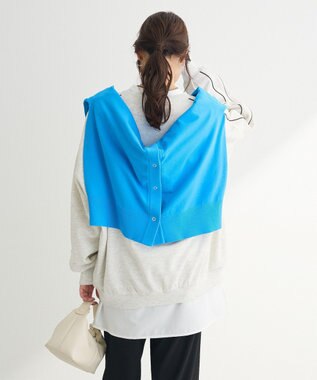 Green Parks 袖パイピングロゴチュニック Blue