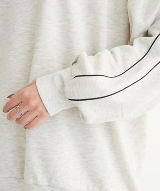 Green Parks 袖パイピングロゴチュニック Blue