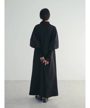 Green Parks armonia. 袖ボリュームポンチワンピース Black