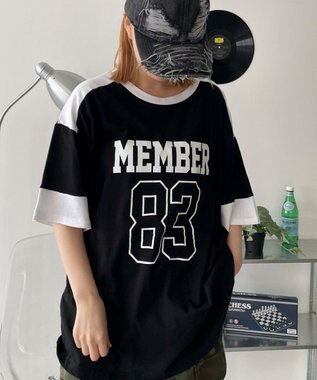 WEGO ナンバリングロゴBIG　T ブラック