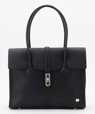 LA BAGAGERIE 【ドラマ衣装提供商品】フラップA4トートバッグ ブラック