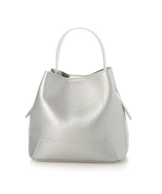 UNBILLION カシュカシュ cachecache / シボ合皮ミニバゲットバッグ シルバー