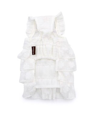 PET PARADISE ペットパラダイス お花 ふりふり ワンピース 《ホワイト》 小型犬 ホワイト