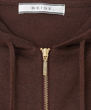 BEIGE， 【洗える】CARNOT / ニットパーカー Bordeaux