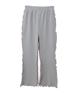 CRAFT STANDARD BOUTIQUE 配色メローパンツ Gray Mixture