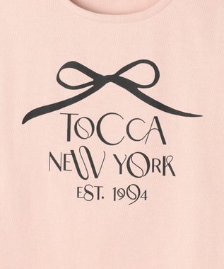TOCCA 【接触冷感・UV90%以上カット・洗える】DANCING RIBBON Tシャツ ピンク系