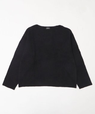 WEGO ダブルガーゼダメージプルオーバー ブラック