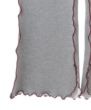 CRAFT STANDARD BOUTIQUE 配色メローパンツ Gray Mixture