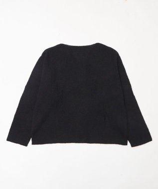 WEGO ダブルガーゼダメージプルオーバー ブラック