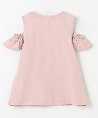 ANY KIDS オンオフショルダーパフェTシャツ ピンク系