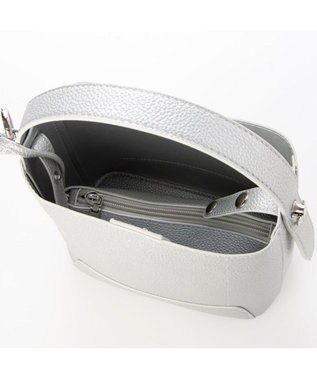UNBILLION カシュカシュ cachecache / シボ合皮ミニバゲットバッグ シルバー