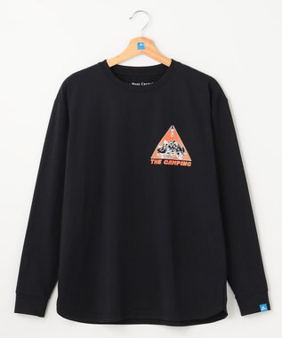 SHARE PARK LADIES 【UNISEX】UVカット アートコラボロングTシャツ〈CAMP〉（S・Mサイズ） ブラック