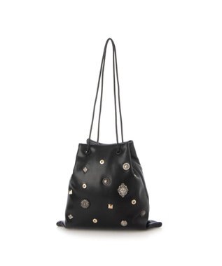 UNBILLION 【テレビ ドラマ着用アイテム】カカトゥ kakatoo / スタッズボンディングショルダー ブラック