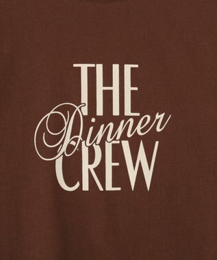CRAFT STANDARD BOUTIQUE フロッキープリントＴシャツ Brown