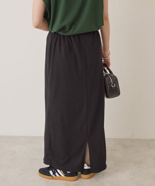 AMERICAN HOLIC 【選べる丈】リブタイトスカート Black