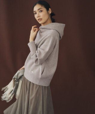 23区 カシミヤ チェック柄 ストール ベージュ