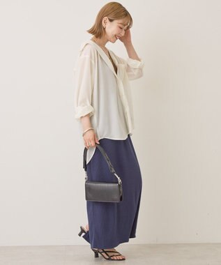 AMERICAN HOLIC 【選べる丈】リブタイトスカート Navy