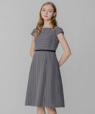 TOCCA 【洗える！】ICON BORDER ドレス ライトグレー系7