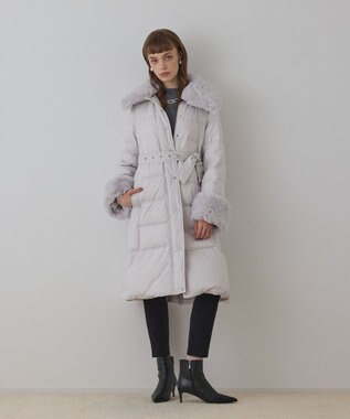 GRACE CONTINENTAL ファーカラーロングダウン キナリ