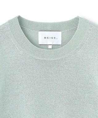 BEIGE， SMITHONITE / リュクスグリッター コクーンプルオーバー Sax