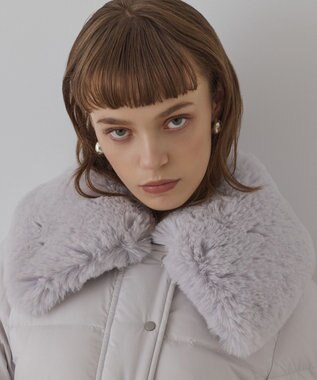 GRACE CONTINENTAL ファーカラーロングダウン キナリ