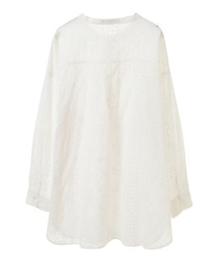 Green Parks ・ＳＵＧＡＲ　ＳＰＯＯＮ　刺繍レースシャツチュニック Off White