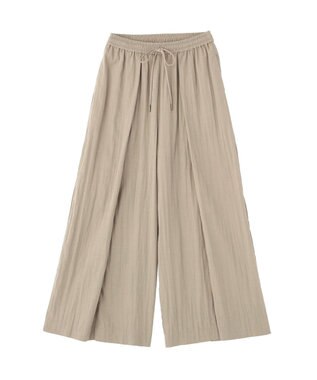 YECCA VECCA 【UVカット/遮熱/接触冷感】COOLタックワイドパンツ Gray Beige