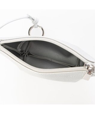 UNBILLION カシュカシュ cachecache / シボ合皮ミニバゲットバッグ シルバー