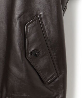 J.PRESS MEN ナッパレザー ゴルフジャケット ダークブラウン系