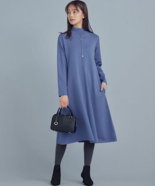 組曲 ELENAリラクシーニットワンピース ブルー系