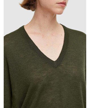 JOSEPH 【洗える】キャッシュエアー　Vネックニット Hass Avocado