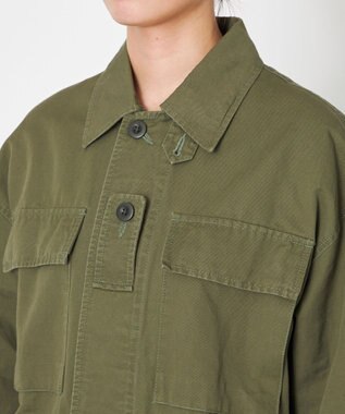 NAVE 【ReNAVE・セットアップ可/洗える】コットンリネンカルゼ ジャケット カーキ系