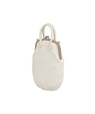 genten ミネルヴァキッコ 口金ショルダーバッグ アイボリー