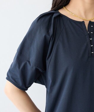 CRAFT STANDARD BOUTIQUE ポーチ付きバルーンスリーブワンピース Black