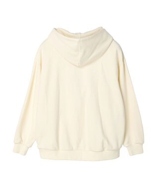 earth music&ecology ロゴスウェットフーディー Ivory