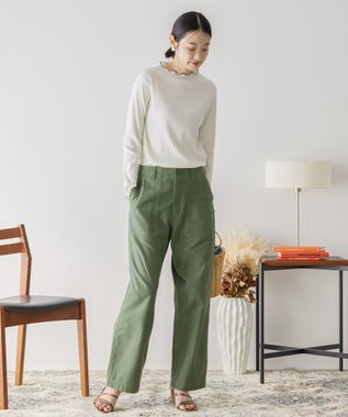 AMERICAN HOLIC 針抜きテレコカットプルオーバー Ivory