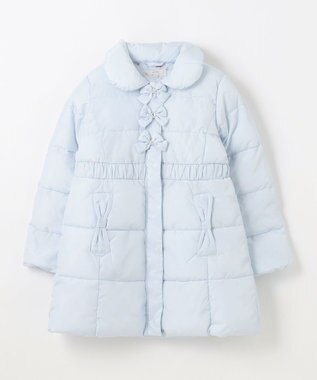 ANY KIDS 【洗濯機OK】中綿Aラインロングコート サックスブルー