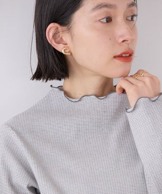 AMERICAN HOLIC 針抜きテレコカットプルオーバー Gray