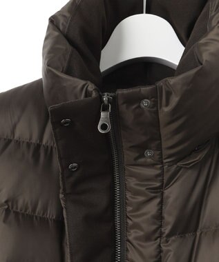 23区 S 【洗える】シレータフタ ロング ダウンコート ダークブラウン系