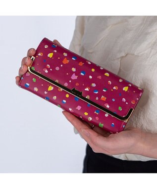tsumori chisato CARRY てんてん かぶせ 長財布 ボルドー