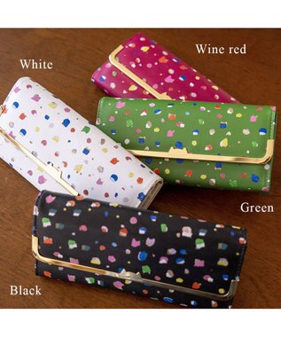 tsumori chisato CARRY てんてん かぶせ 長財布 ブラック