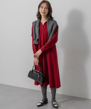 組曲 L 【加藤ローサさん着用】コットンカシミヤMIX ケーブル ニット 【WEB限定】グレー系9