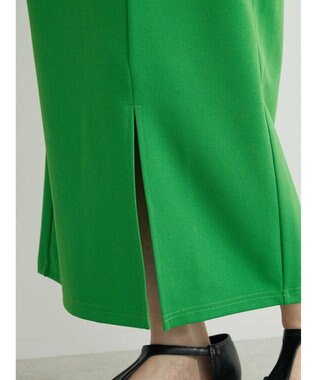 Green Parks カットジョーゼットＩラインスカート Green