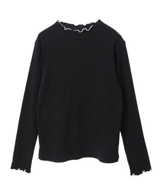 AMERICAN HOLIC 針抜きテレコカットプルオーバー Black