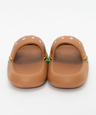 WEGO ニコニコハンバーガールームシューズ ブラウン