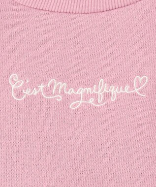 ANY KIDS 裾レースアップトレーナー ピンク